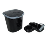 Kit De Pia Porta Rodo Porta Detergente E Lixeira  Preto 3l