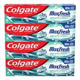 Colgate Max Fresh Whitening Toothpaste Con Mini Strips, Clea