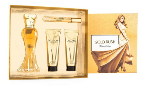 Set Paris Hilton Gold Rush 4pzs