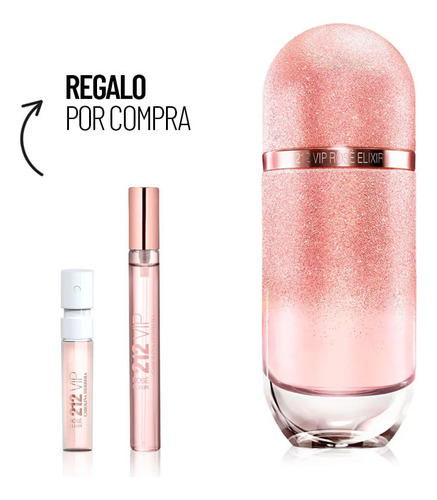 Kit Perfume De Mujer Carolina Herrera 212 Vip Rosé Elixir Ed