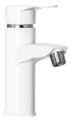 Mezcladora Monomando Lavabo Blanco 19cm Aquaway Baño Grifo