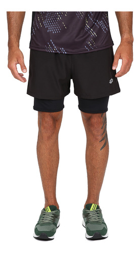 Short Running Lotto Run Fast Hombre En Negro