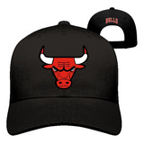 Gorra Chicago Bulls Nba Ajustable Flex Vinil Mate