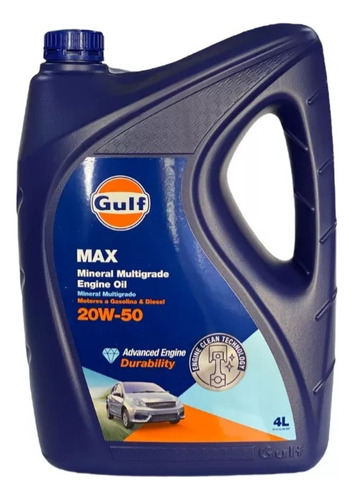 Aceite Gulf Max 20w50 X 4lt - Mineral