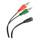 Cable D 2 Plug A Jack 3,5 Mm Trrs Divisor Microfono Audifono