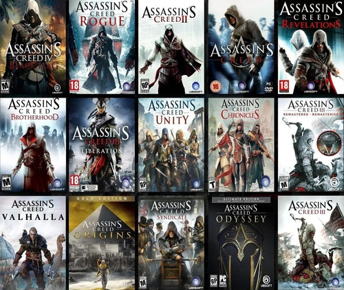 Pack Saga Assassin's Creed (17 Juegos) Pc Digital 