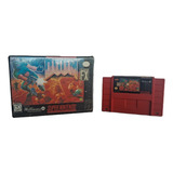 Snes  Doom Vermelha Original Na Caixa De Locadora De Época 