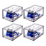 Ag Box Zapateras 4pack Apilables Premium Transparentes Imán