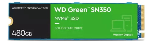 Ssd M.2 2280 Wd Green Sn350 480gb Nvme - Garantia 03 Anos