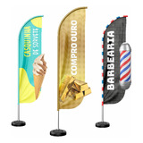 Wind Banner 3d Kit Completo Dupla Face Pena Temas Variados