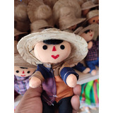 Muñeco Panchito Artesanales María Lele Otomí 17 Cm 12 Pz 