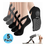 Calcetines Antideslizantes De Yoga Para Mujeres, 5 Pares