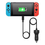 Cargador De Coche Para Nintendo Switch, Adaptador De Cargado