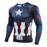 Traje De Cosplay Para Los Vengadores Capitan America Camiset