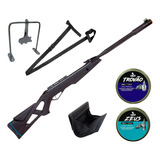 Carabina 5.5mm Gamo Whisper Gr 60kg + Chumbos + Kit Atirador