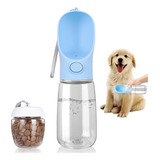 Botella De Agua Para Perros 2 En 1 450ml Para Caminar Y Viaj