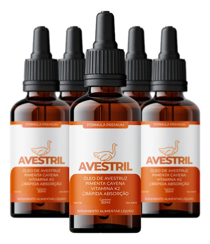 5un Frasco Avestril Formula Pimenta Cayena - Frete Gratis 