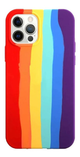 Funda Silicona Rainbow Para iPhone 13 / Pro / Max