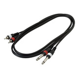 Warwick Rcl20933d4 Cable 2plugs Rca A 2plugs Mono 6,3mm 1.8m