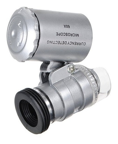 Mini Microscopio Bolsillo 60x  Con Luz Led Y Uv Fullventas