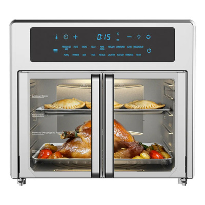 Horno Freidora Eléctrico De Aire Con Puerta Francesa 25l Color Gris Avera Hpf01 | Meses sin interés