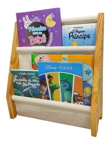 Rack Porta Livros Infantil, Standbook Mini  Montessoriano