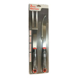 4 Kit De Parrilla  Cuchillo Y Tenedor Para Asado 