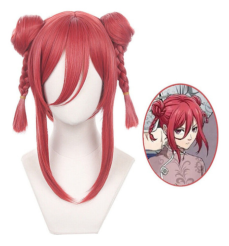 Blue Lock Chigiri Hyoma Halloween Cosplay Peluca Pelo 43cm