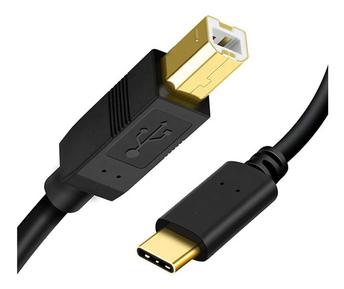 Usb-c A Usb 2.0 B | Para Impresora Y Escaner Tipo 2mts.