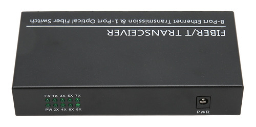 Convertidor Multimedia De Fibra Ethernet, 1 Puerto Óptico, 8