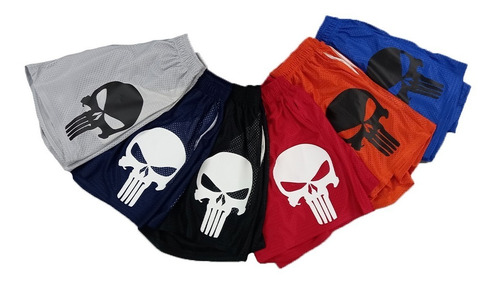 Short Deportivo Caballero Calavera Black Rock