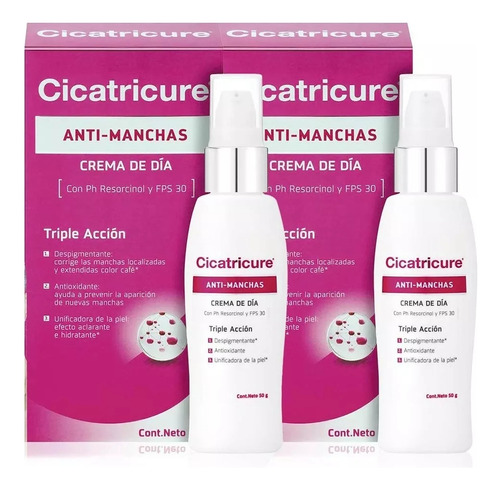 2 Crema Cicatricure Antimancha - L a $1300