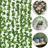 Pack 12 Tiras Planta Artificial Enrredadera 2.1m Decoración