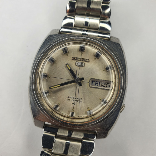 Relógio Pulso Vintage Seiko 5 7019-7110 Automático 21 Jewels