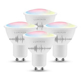 Focos Led - Bombilla Inteligente Gu10 Wifi Con Control De Vo