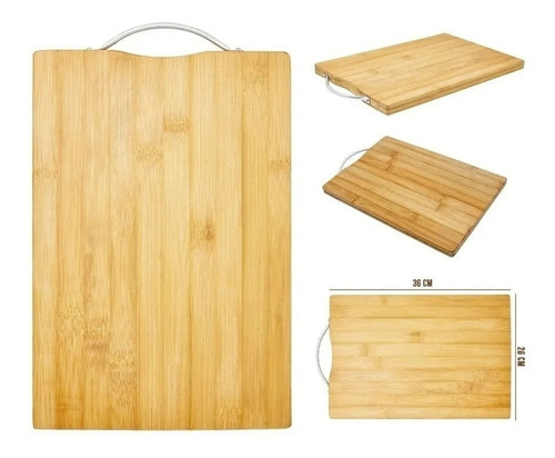 Tabua Gourmet De Bambu Ecokitchen 36x26cm Mimo Style Bm1750 Cor Marrom