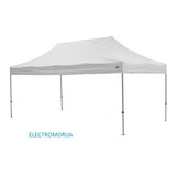 Toldo Plegable 2x3 Metros Calidad Superior Fierro Blanco 