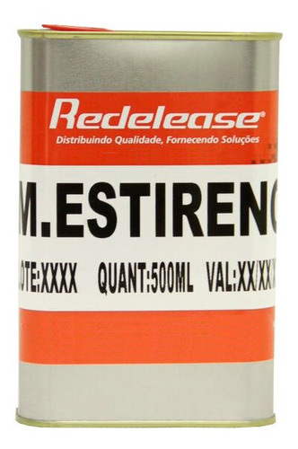 Monomero De Estireno Diluente Para Resinas Poliester 1/2 L