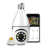 Camera Wifi 5g E 2.4g Lampada Segurança Externa Hd 360