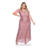 Vestido Plus Size Longo G Gg G1 G2 G3 Festa Renda Sereia Madrinha Casamento Promoção