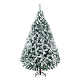 Arbol Navidad Naviplastic Pino Glaciar Vde Nevado No6 190cm Color Verde