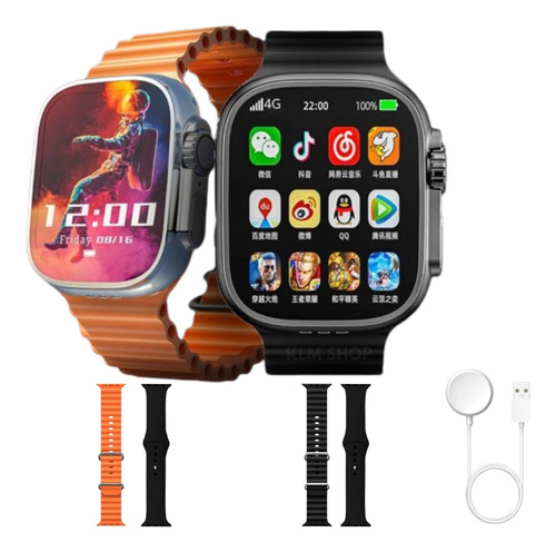 Smartwatch X Ultra 2 Android 4g Wifi Gps C/ Chip Celular