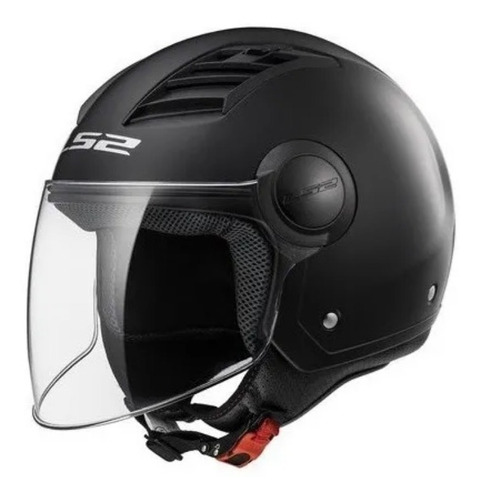 Casco Abierto Ls2 Of 562 Airflow Solid Mate Black 