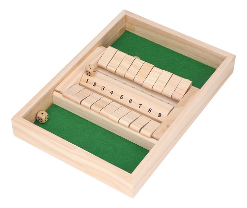 Juego De Mesa Con Números, Madera, Doble Cara, Delgado Para