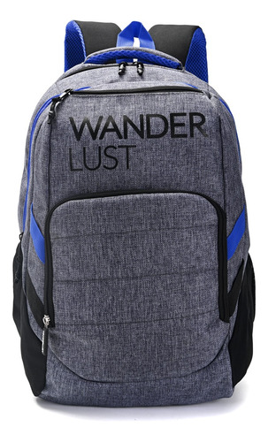 Mochila Porta Notebook Urbana Wanderlust Impermeable Gris