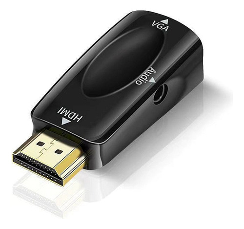 Adaptador Convertidor Hdmi A Vga Con Audio 3.5