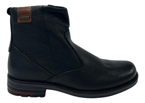 Bota Pegada Masculina 181351 Em Couro Natural Preto