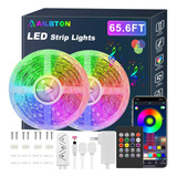 Tira Led 20m Rgb 5050 Con Bluetooth Y Control Remoto Para De