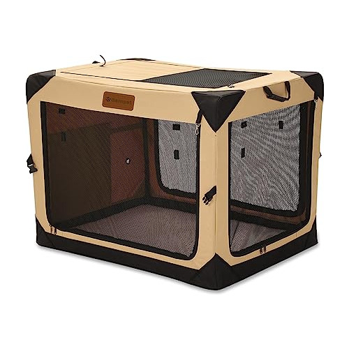 Garnpet Jaula Suave Para Perros Medianos, Plegable De 4 Puer