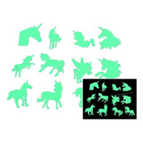 Unicornios Fluorescentes  Brillan En La Oscuridad X 12 Unid